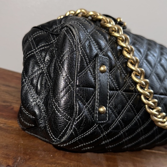 Y2K Marc Jacobs Black Quilted Stam Bag Purse - Picture 13 of 16